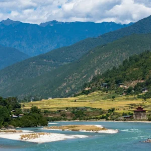 View of Punakha Valley Bhutan – TourinBhutan