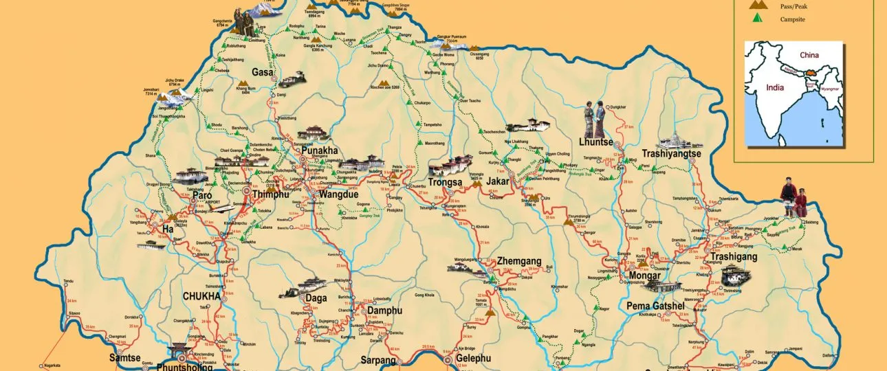 tourist-map-of-bhutan