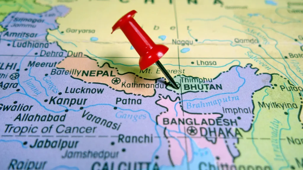 Bhutan map