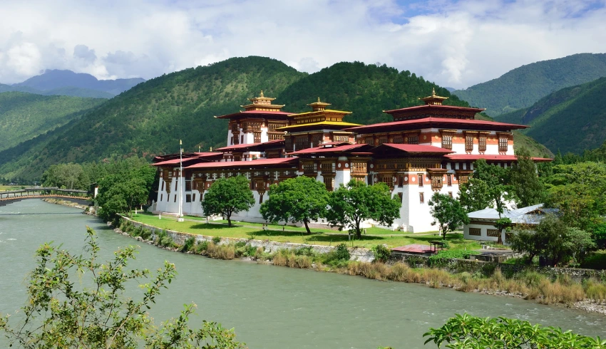 View of Punakha Dzong, Punakha, Bhutan