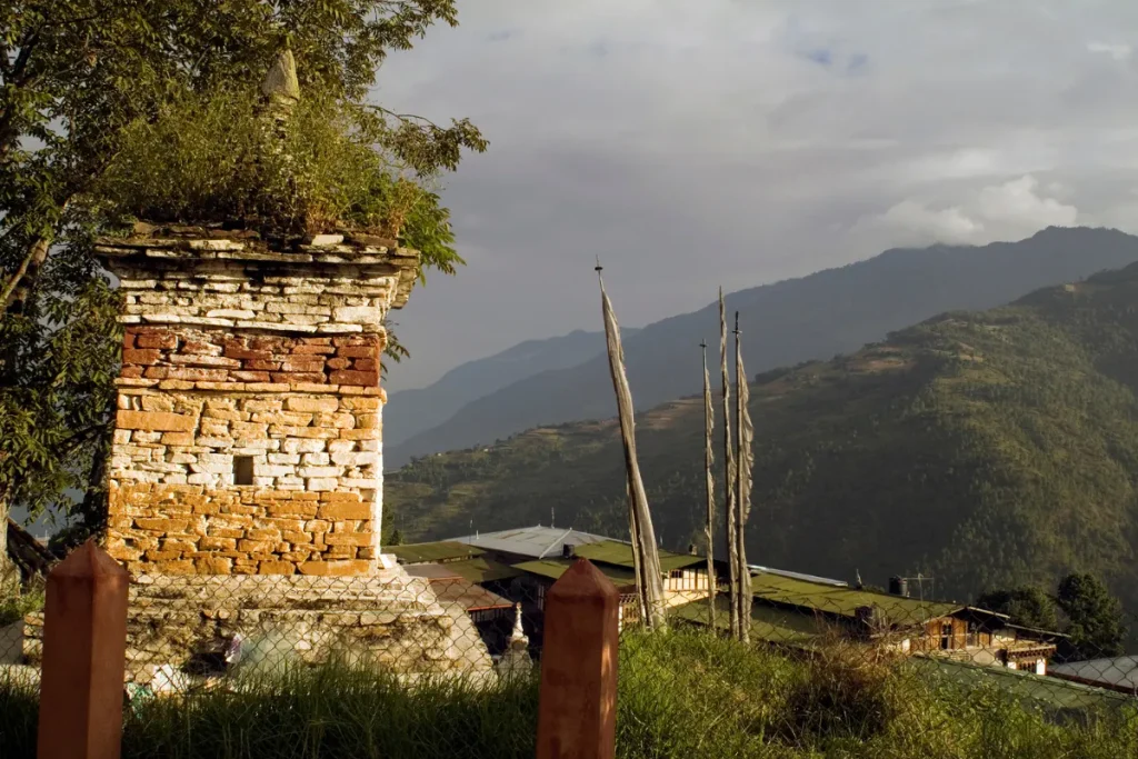 Mongar town in Bhutan