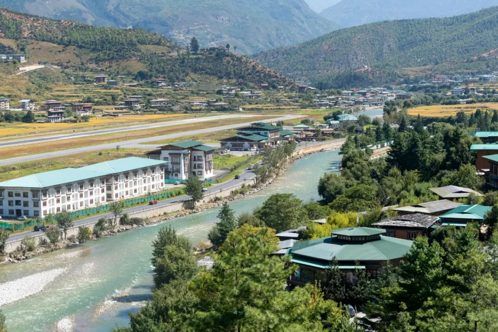 Beautiful scenery of paro