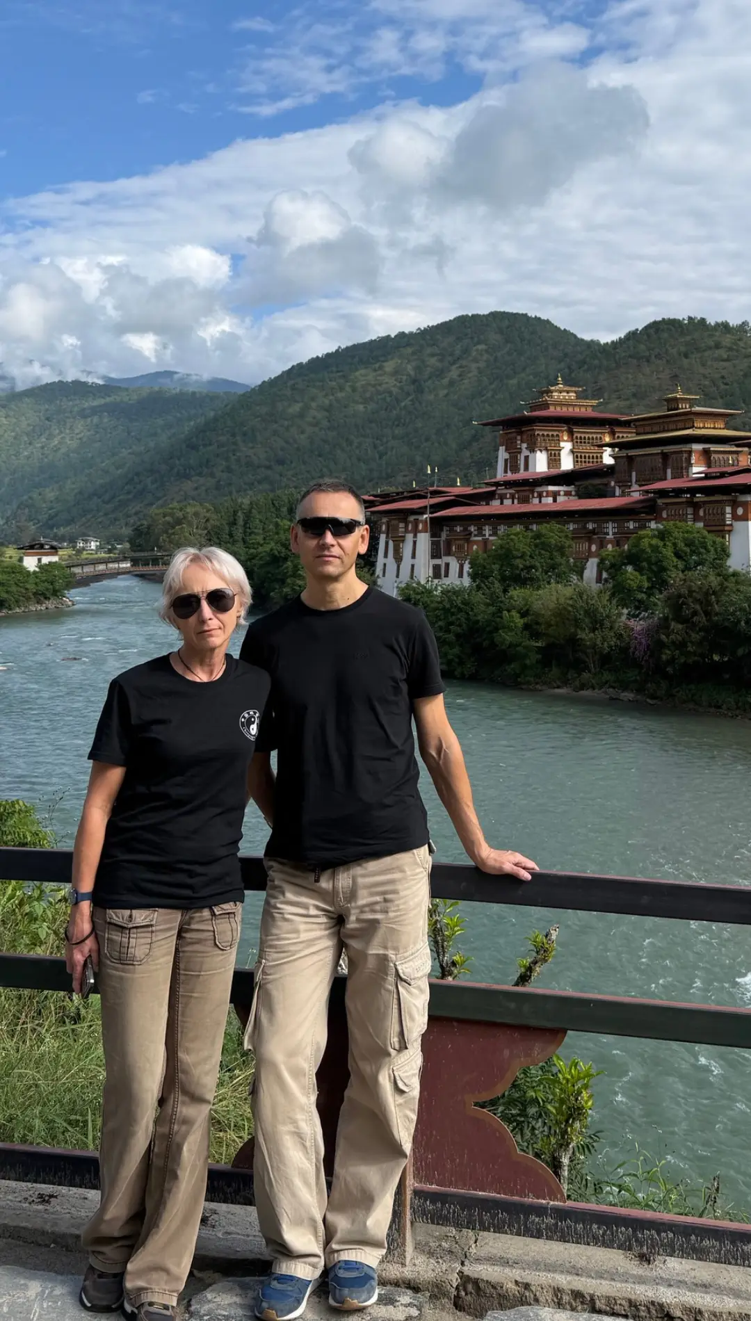 Couple enjoying their vacation in Bhutan with a trusted Bhutan tour operator